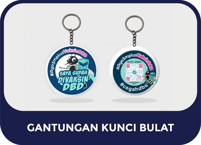 Gantungan Kunci Bulat