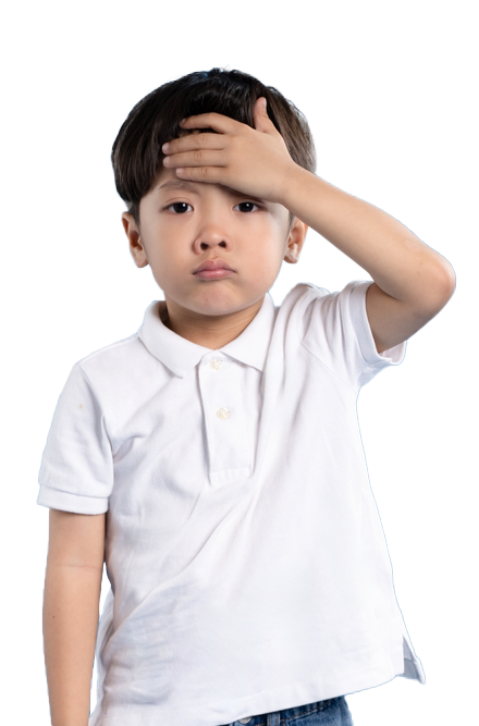 A child with symptoms of DBD
